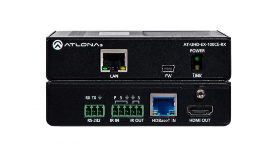 HDBaseT-mottagare (100m) i gruppen AV-Teknik / Signalhantering / Extenders hos Audiovision AB (AT-UHD-EX-100CE-RX)