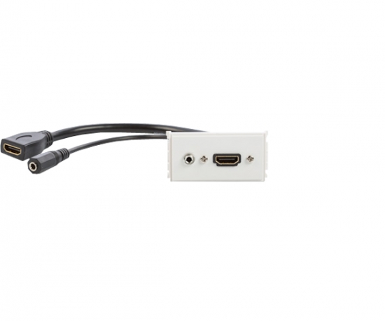 Uttagspanel - HDMI + 3.5mm i gruppen Installation / Uttagssystem / Lsa uttag CYB hos Audiovision AB (SU-110-117)