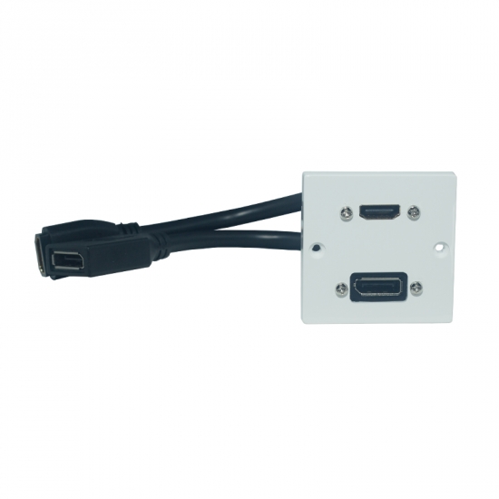 Uttagspanel HDMI + DisplayPort i gruppen Installation / Uttagssystem / Lsa uttag Exxact hos Audiovision AB (SUP-WP-EU-013)