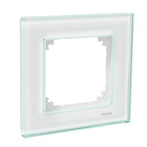 Dekorram Glas (1-Fack) i gruppen Installation / Uttagssystem / Lsa uttag Exxact hos Audiovision AB (1822241)