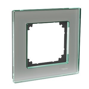 Dekorram Glas (1-Fack) i gruppen Installation / Uttagssystem / Lsa uttag Exxact hos Audiovision AB (1822261)