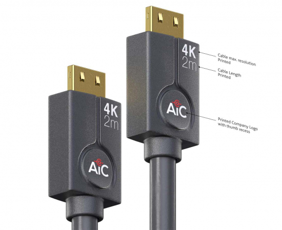 HDMI v2.0 (18 GBPs) i gruppen Installation / Kablage / HDMI hos Audiovision AB (AIC-HDMI-MM)