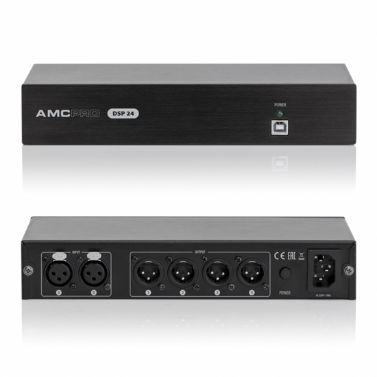 Ljudprocessor/DSP 2 in, 4 ut i gruppen Ljud / Mixers & Ljudprocessorer / Preamplifiers/Mixers hos Audiovision AB (AMC-DSP24)