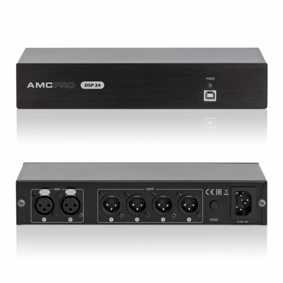 Ljudprocessor/DSP 2 in, 4 ut i gruppen Ljud / Mixers & Ljudprocessorer / Preamplifiers/Mixers hos Audiovision AB (AMC-DSP24)