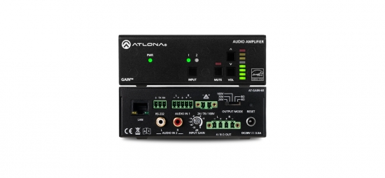 Ljudfrstrkare stereo/mono 60W i gruppen Ljud / Frstrkare / Slutsteg hos Audiovision AB (AT-GAIN-60)