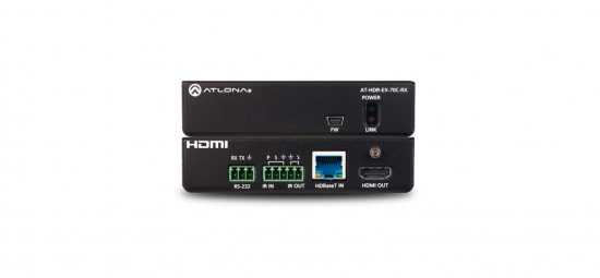 HDBaseT-mottagare HDR (70m) i gruppen AV-Teknik / Signalhantering / Extenders hos Audiovision AB (AT-HDR-EX-70C-RX)
