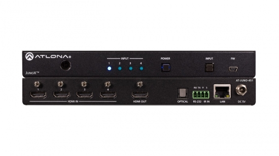 HDMI Switcher 4-1 i gruppen AV-Teknik / Signalhantering / Bildvxlar hos Audiovision AB (AT-JUNO-451)