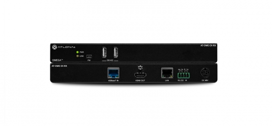 HDBaseT-mottagare 1xHDMI, 2xUSB i gruppen AV-Teknik / Signalhantering / Extenders hos Audiovision AB (AT-OME-EX-RX)