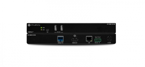 HDBaseT-mottagare 1xHDMI, 2xUSB i gruppen AV-Teknik / Signalhantering / Extenders hos Audiovision AB (AT-OME-EX-RX)