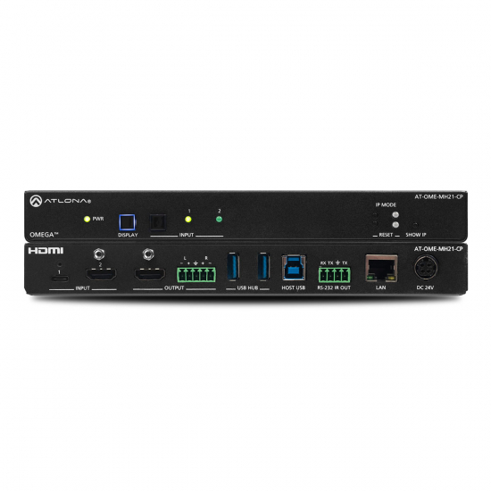 AV-Hub 2-1 Vxel HDMI, USB C & USB 3.0 i gruppen AV-Teknik / Signalhantering / Bildvxlar hos Audiovision AB (AT-OME-MH21-CP)