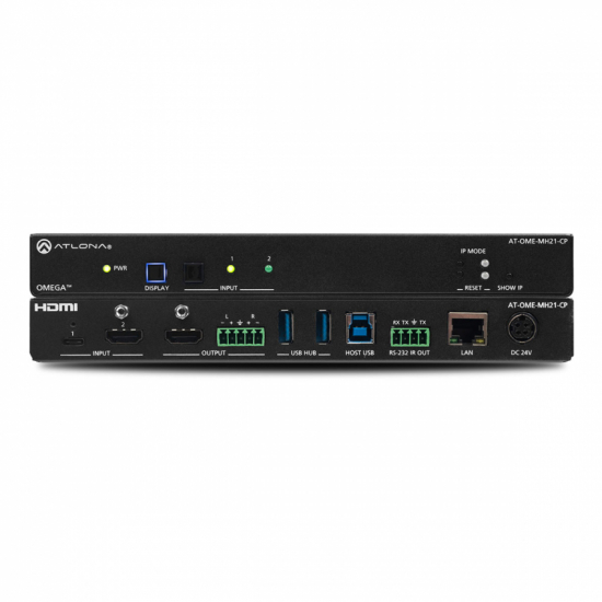 AV-Hub 2-1 Vxel HDMI, USB C & USB 3.0 i gruppen AV-Teknik / Signalhantering / Bildvxlar hos Audiovision AB (AT-OME-MH21-CP)