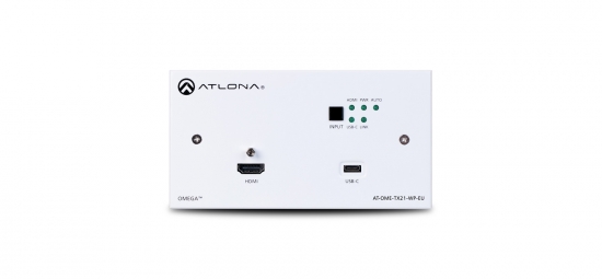 2x1 HDBaseT switch, HDMI & USB-C i gruppen Signalhantering / Extenders / Multiformat hos Audiovision AB (AT-OME-TX21-WP-E)