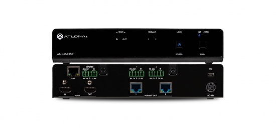 HDBaseT Distributionsförstärkare 1:2 (70m) i gruppen Signalhantering / Distributionsförstärkare / HDBaseT hos Audiovision AB (AT-UHD-CAT-2)