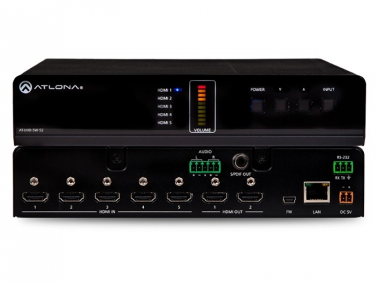HDMI Switcher 5-1:2 i gruppen OUTLET hos Audiovision AB (AT-UHD-SW-52)