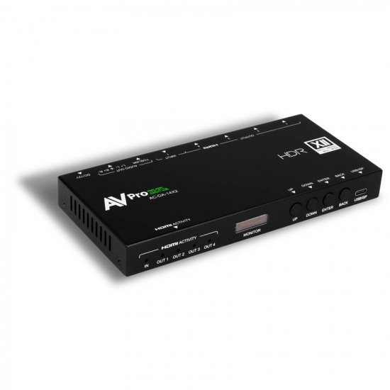 HDMI Splitter i gruppen AV-Teknik / Signalhantering / Distributionsfrstrkare hos Audiovision AB (AV-AC-DA-14X2)