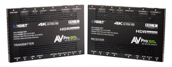 HDBaseT Extenderkit (70m) i gruppen AV-Teknik / Signalhantering / Extenders hos Audiovision AB (AV-AC-EX70-444-KIT)