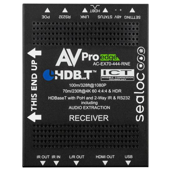 Fuktskydda HDBaseT Reciever i gruppen AV-Teknik / Signalhantering / Extenders hos Audiovision AB (AV-AC-EX70-444-RNE-SEA)