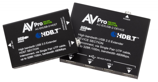 USB 2.0 Extender + Hub i gruppen AV-Teknik / Signalhantering / Extenders hos Audiovision AB (AV-AC-EXUSB-2-KIT)