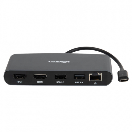 Thunderbolt 3 Mini Dock 2 x HDMI i gruppen IT / Datortillbehr / Dockningsstationer hos Audiovision AB (CAL-TB3-MINIDOCK-HM)