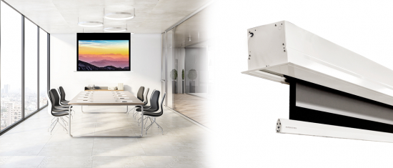 FREYA2 - Motordriven filmduk (Inflld) i gruppen OUTLET hos Audiovision AB (ES-FXZ250)