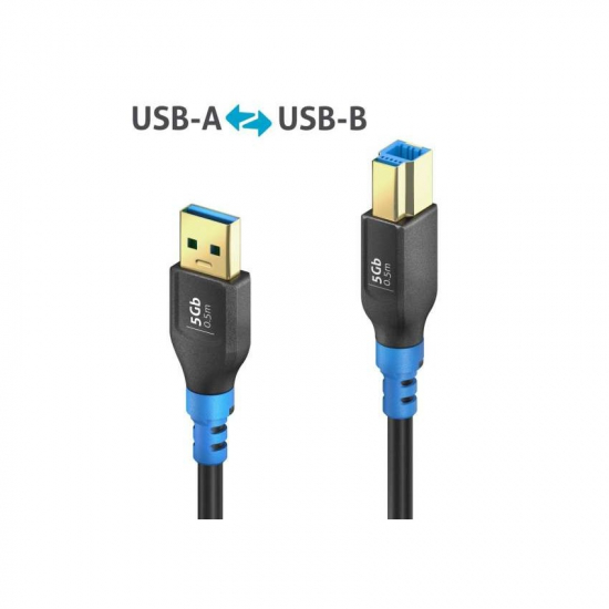 FlexInstall USB-A - USB-B Kabel i gruppen Installation / Kablage / USB hos Audiovision AB (FI-U300-005)