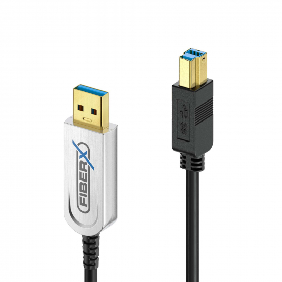 USB 3.2 AOC Fiber i gruppen Installation / Kablage / USB hos Audiovision AB (FX-645)