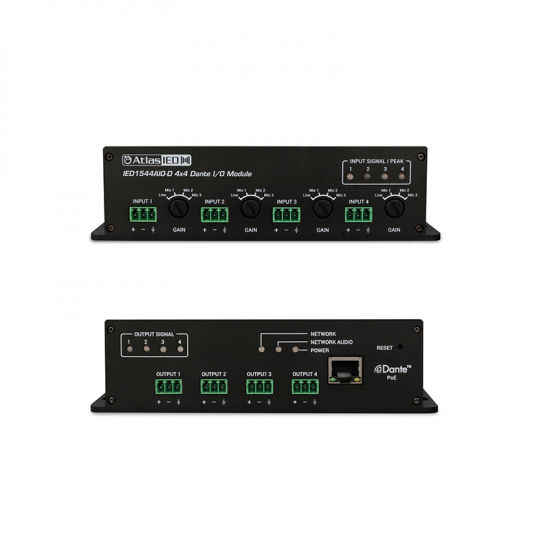 4x4 Dante/Analog In/Ut i gruppen OUTLET hos Audiovision AB (IED1544AIO)