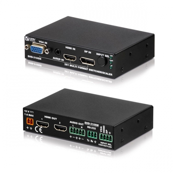 HDMI/DisplayPort/VGA Switcher/Scaler i gruppen OUTLET hos Audiovision AB (LU-SHD-310SM)