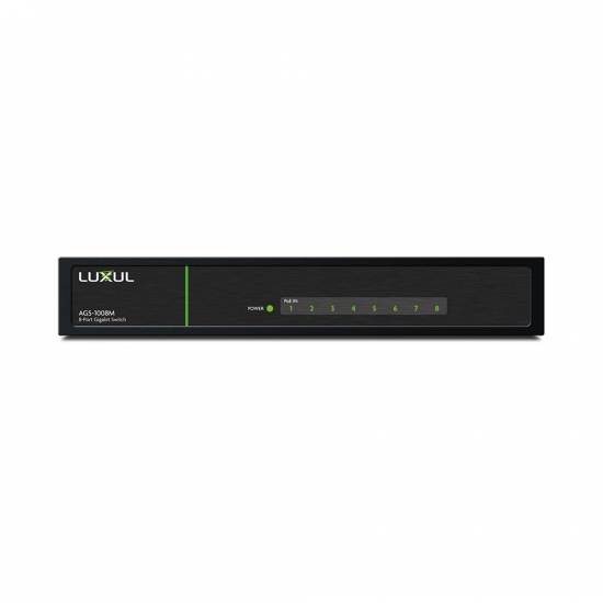 Gigabit Switch 8-Portar i gruppen Ntverk / Switchar / Omanagerade hos Audiovision AB (LUX-AGS-1008M-E)