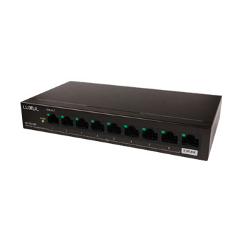 Gigabit Switch 8-Portar i gruppen Ntverk / Switchar / Omanagerade hos Audiovision AB (LUX-SW-100-08P-E)