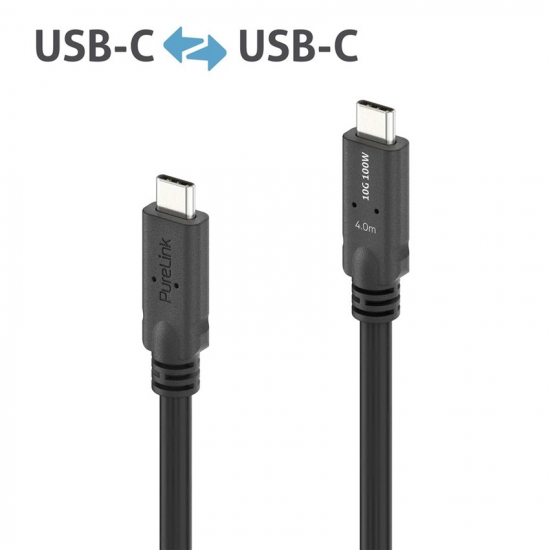 PureInstall MicroX4, USB-C 4m i gruppen Installation / Kablage / USB hos Audiovision AB (PI6600-040)