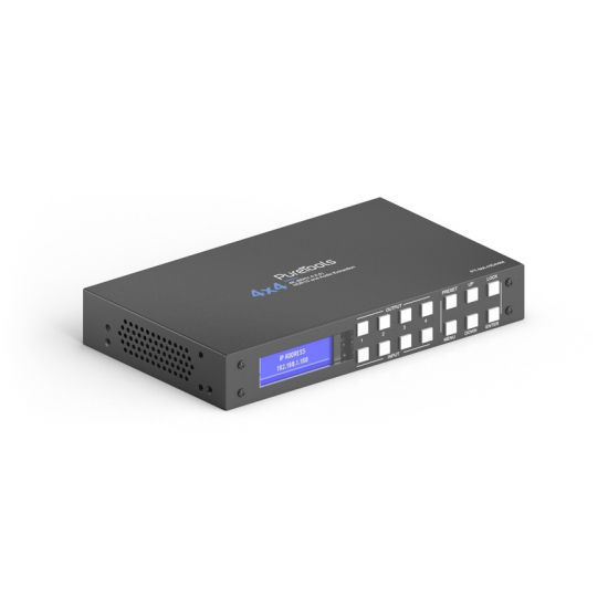 PT-MA-HD44M -  HDMI Matrix i gruppen AV-Teknik / Signalhantering / Bildvxlar hos Audiovision AB (PT-MA-HD44M)
