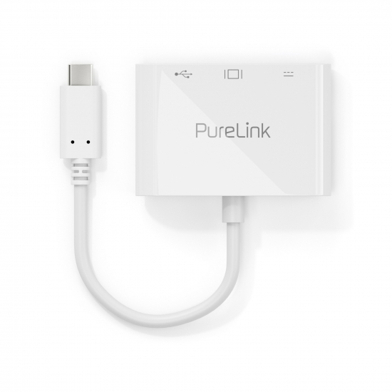 USB C - HDMI, USB A, USB C i gruppen Installation / Kontaktdon & Adapters / AV-Adapters/Kontaktdon hos Audiovision AB (PU-IS270)