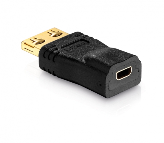 Micro HDMI - HDMI i gruppen Installation / Kontaktdon & Adapters / AV-Adapters/Kontaktdon hos Audiovision AB (PU-PI085)