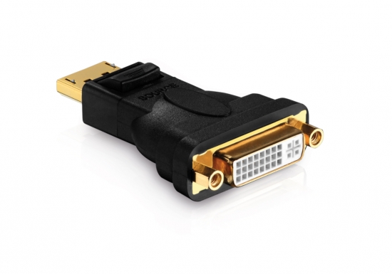 DisplayPort - DVI i gruppen Installation / Kontaktdon & Adapters / AV-Adapters/Kontaktdon hos Audiovision AB (PU-PI160)