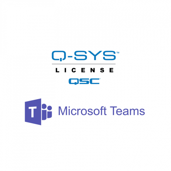 Microsoft Teams Licens  i gruppen Q-SYS / Licenser / Q-SYS Licensing Bundles hos Audiovision AB (QSC-SLMST-110-P)
