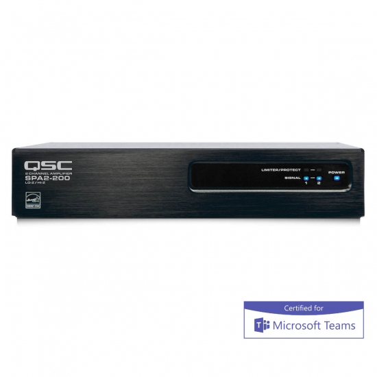 SPA Frstrkare i gruppen Q-SYS / vrigt / Microsoft Teams Certified hos Audiovision AB (QSC-SPA2-200)