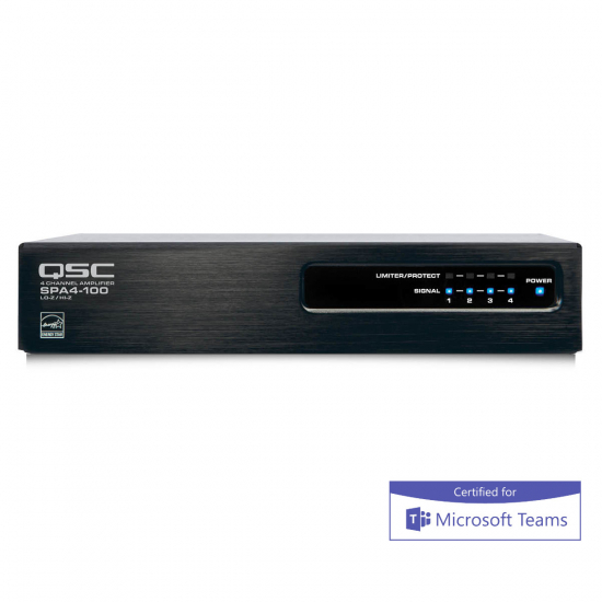 SPA Frstrkare i gruppen Q-SYS / vrigt / Microsoft Teams Certified hos Audiovision AB (QSC-SPA4-100)