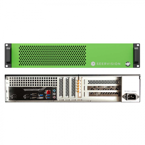 Seervision, 2 Cameras Server i gruppen Q-SYS / Q-SYS Platform / Seervision AI Tracking hos Audiovision AB (QSC-SVS4-2U)