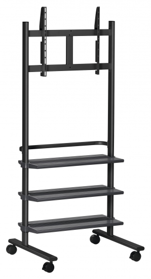PB 175 - Rullstativ med hyllor i gruppen Installation / Displayfsten Connect-it / Modulra / Golvlsningar hos Audiovision AB (VO-PB-175)