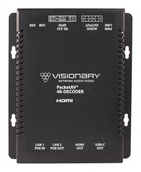 4 Serien - Decoder D4200 i gruppen AV-Teknik / AV-ver-IP / Visionary Solutions hos Audiovision AB (VS-D4200)