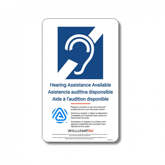 Auracast skylt i gruppen Ljud / Hrseltekniska hjlpmedel / Tillbehr hos Audiovision AB (WI-IDP-018)