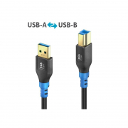 FlexInstall USB-A - USB-B Kabel