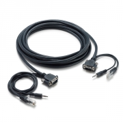 Anslutningskabel VGA (HD15) + 3.5mm + RJ45