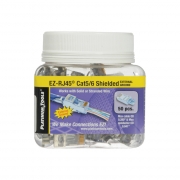 Modularkontakt EZ-RJ45 CAT6 extern skrm (50-Pack)
