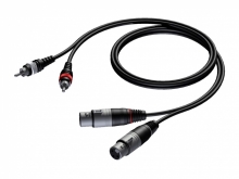 Signalkabel 2 x RCA hane - 2 x XLR hona