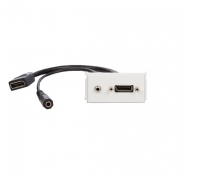 Uttagspanel - DisplayPort + 3.5mm