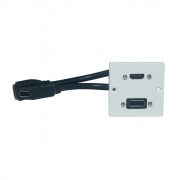 Uttagspanel HDMI + DisplayPort