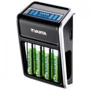 Batteriladdare inkl. 4 x AA-batterier