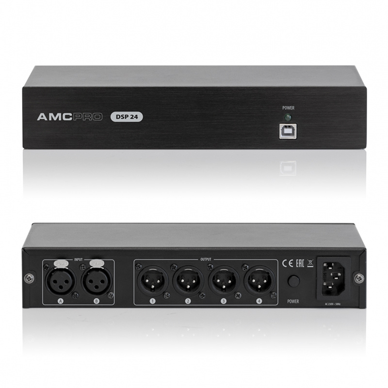 Ljudprocessor/DSP 2 in, 4 ut